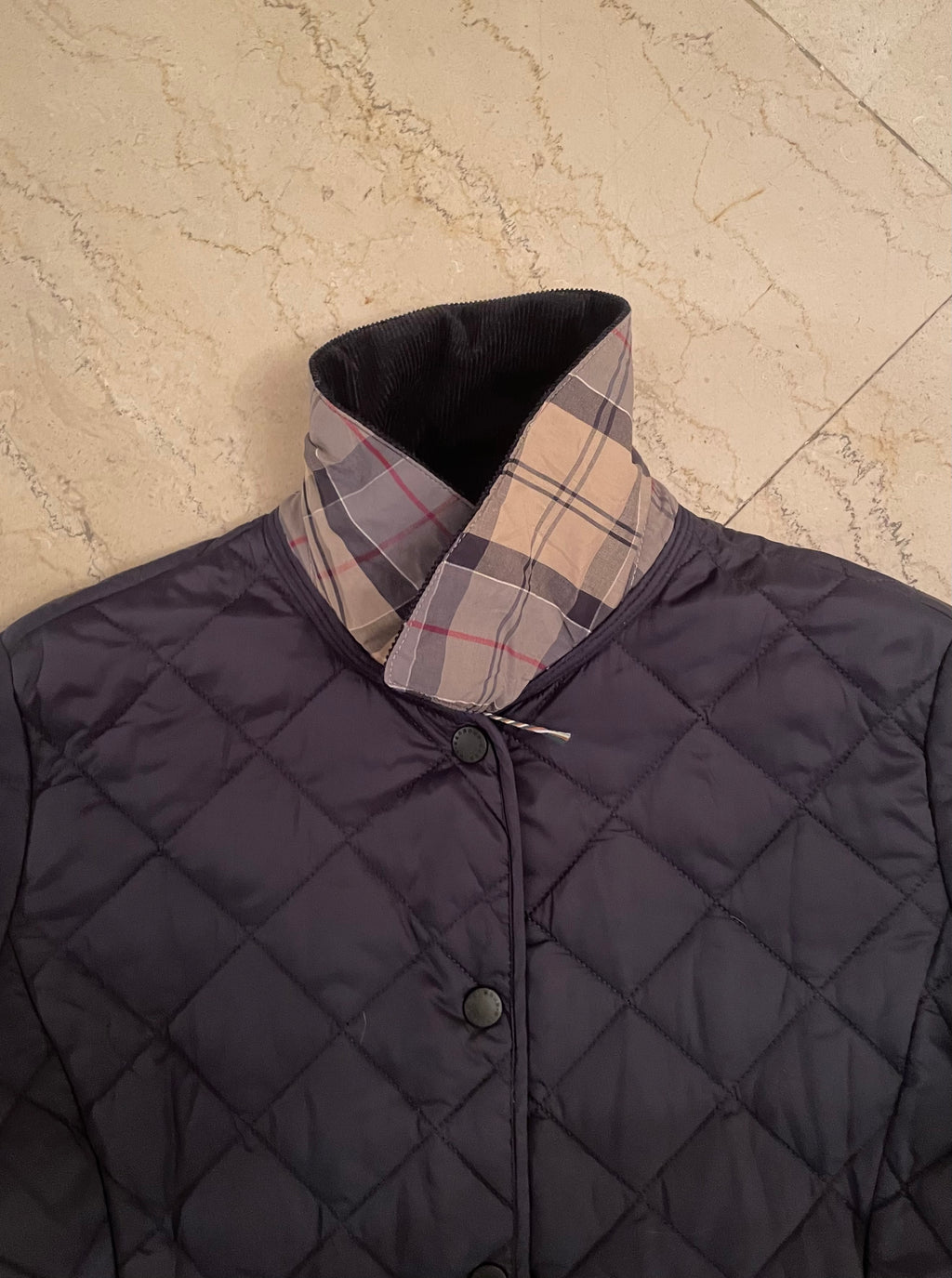 Barbour Tartan Quilted Jacket